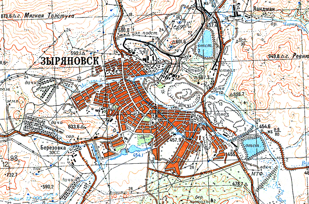 Карта зыряновск онлайн